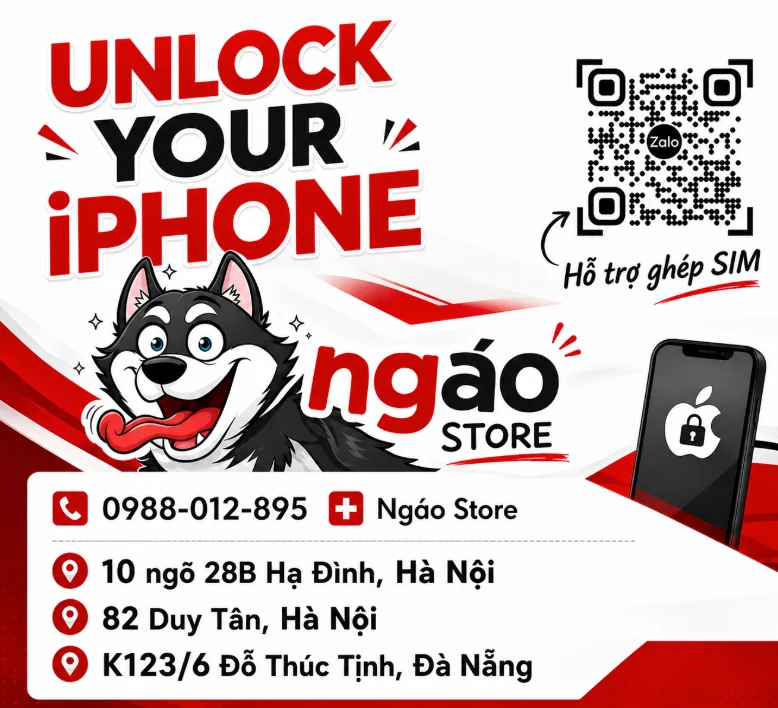 Ngáo Store Ghép Sim iPhone Lock